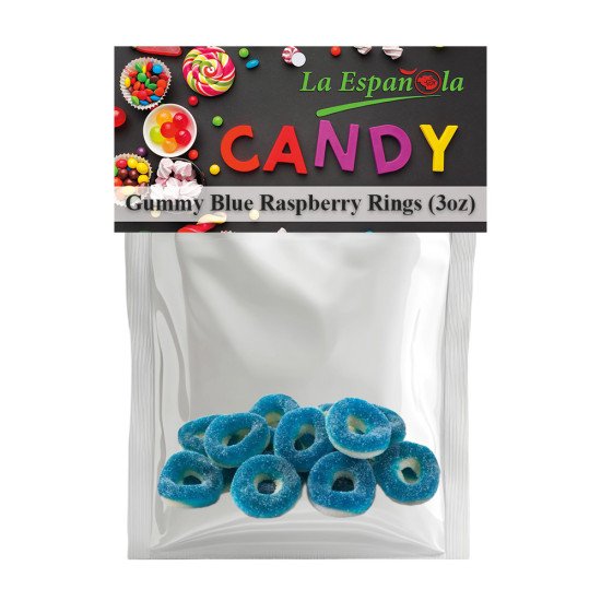 Gummy Blue Raspberry Rings