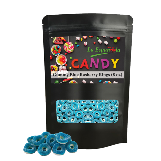 Gummy Blue Raspberry Rings